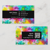 Tie Dye Waterverf Visitekaartje (Voorkant / Achterkant)