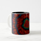 TIE DYE WERP   TWEEKLEURIGE KOFFIEMOK (Voorkant links)
