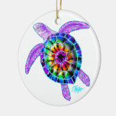 Tie Dye Zee Turtle Ornament (Links)