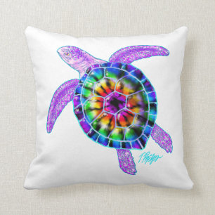 Tie Dye Zee Turtle Pillow Kussen