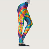 Tie-dyed, vibrant colored, leggings (Rechts)
