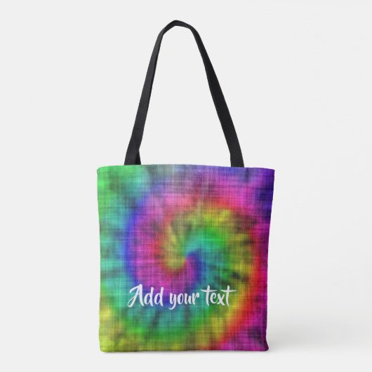 Tie kleurstof gepatterd draagtas (Achterkant)