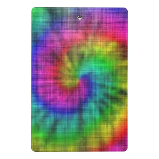 Tie kleurstof gepatterd mini klembord (Achterkant)