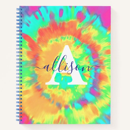 Tie kleurstof op maat notitieboek (Voorkant)