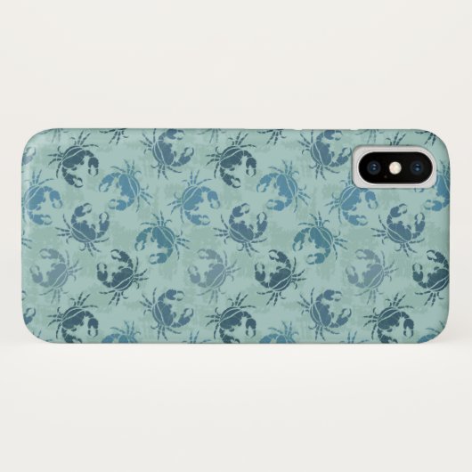 Tie-kleurstofpatroon van krabben Case-Mate iPhone case (Achterkant (horizontaal))