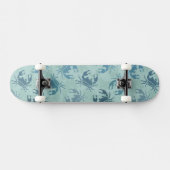 Tie-kleurstofpatroon van krabben skateboard (Horizontaal)