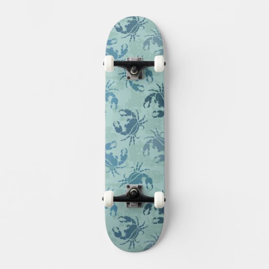 Tie-kleurstofpatroon van krabben skateboard (Voorkant)