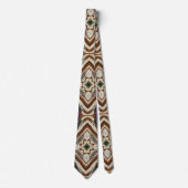 Tie pour hommes marron cravate de designer (Devant)