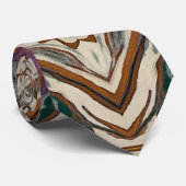 Tie pour hommes marron cravate de designer (Roulé)