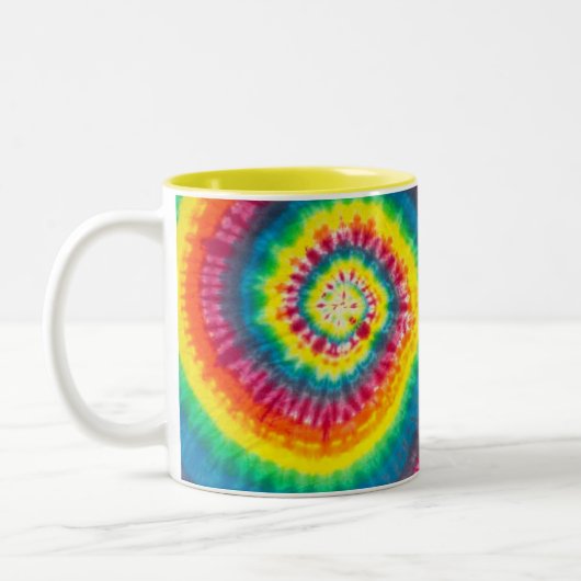 Tie Tee Motif à deux tons café Mug (Gauche)