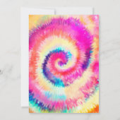 Tie teinture super invitation d'anniversaire (Dos)