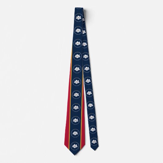 Tie with Flag of Mississippi, USA Stropdas (Voorkant)