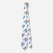 Tie with Flag of Seoul, South Korea Stropdas (Voorkant)