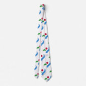 Tie with Flag of Seoul, South Korea Stropdas (Achterkant)