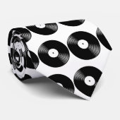 Tied cravate en forme de disque vinyle rétro Corey (Roulé)