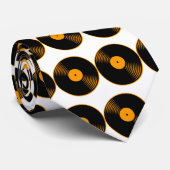 Tied cravate en forme de disque vinyle rétro vinta (Roulé)