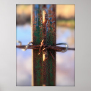 Tied Green en Rust Poster