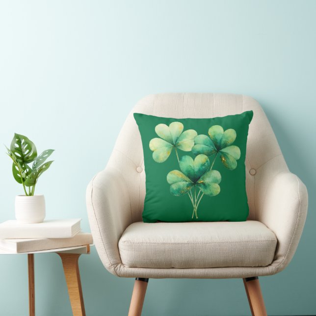 Tied Shamrock Bundel Kussen met Gouden Spikkels (Stoel)