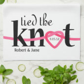 Tied the Knot Personalized Kitchen Towel Theedoek (Gevouwen)