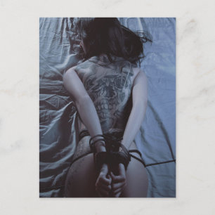 Tied up ● Tattoog foto-Briefkaart B&W Briefkaart