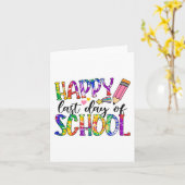 Tiedye afstudeergeschenk voor leerkrachten laatste kaart (Gele Bloem)