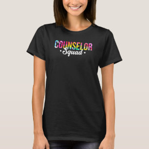 Tiedye Counselor Team Schoolbegeleider Rug T-shirt