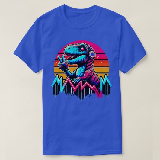 TieDye Dinosaur Hippie Dinosaur 1 T-shirt (Design voorkant)