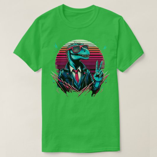 TieDye Dinosaur Hippie Dinosaur T-shirt (Design voorkant)
