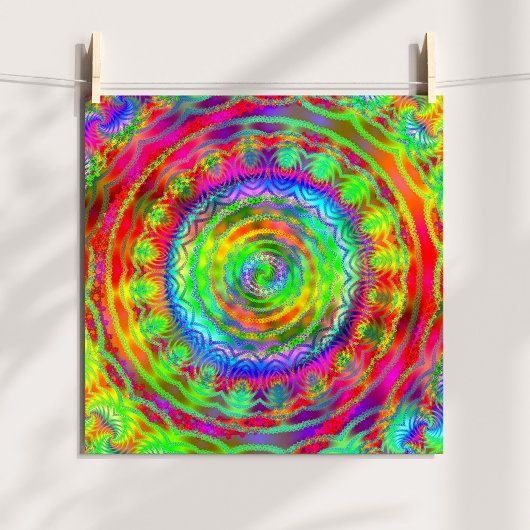 Tiedye doelwit poster