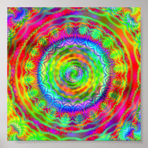 Tiedye doelwit poster
