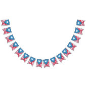 tiedye - partij bundelbanner puerto rico flag vlaggetjes (Alle)