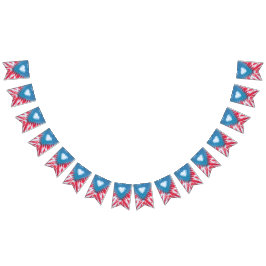 tiedye - partij bundelbanner puerto rico flag vlaggetjes