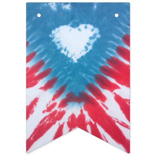 tiedye - partij bundelbanner puerto rico flag vlaggetjes (Tweede vlag)