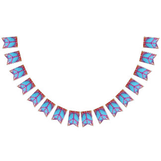 Tiedye party goot banner Vredesbord