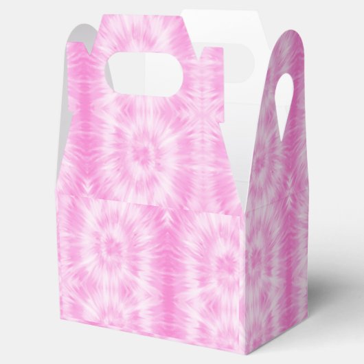 Tiedye Pink Spiral Hippie Tie Dye Bedankdoosjes (Geopend)