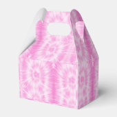Tiedye Pink Spiral Hippie Tie Dye Bedankdoosjes (Voorkant Zijde)