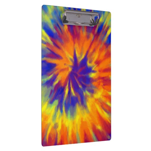 Tiedye Rainbow Spiral Hippie Tie Dye Klembord (Rechts)