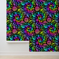 Tiedye Retro Hippie Bloem Patroon Kleurrijke Bloem