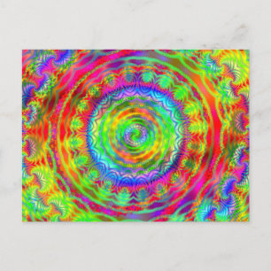 Tiedye Target Briefkaart