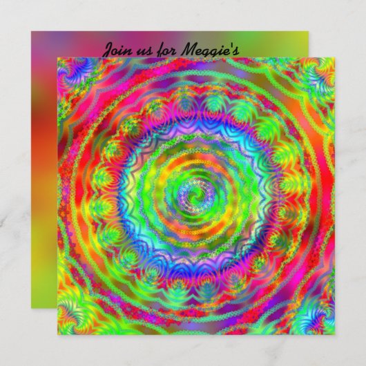 Tiedye Target Kaart (Voorkant / Achterkant)