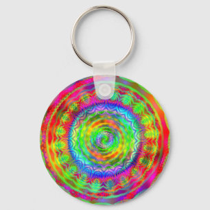 Tiedye Target Sleutelhanger
