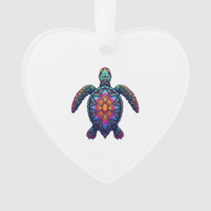 Tiedye Tribal Animal Marin Tortue Maori