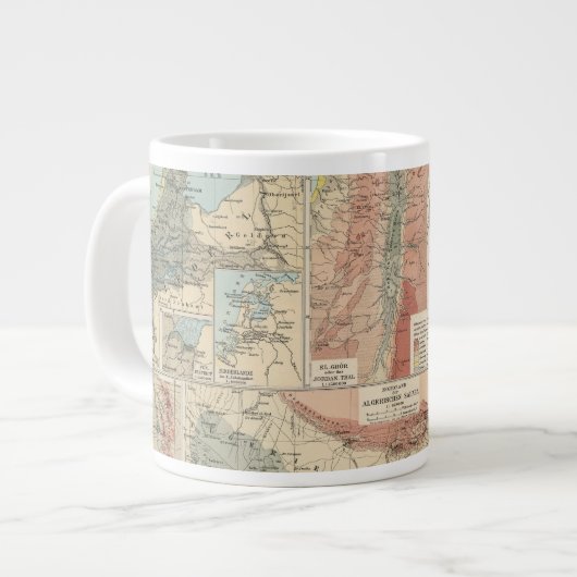 Tieflander Atlas Map Extra Grote Beker (Voorkant links)