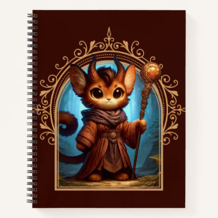 Tiefling Feline Fantasy Avontuur Notitieboek