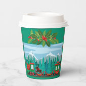 Tiel Merry kersttrein Papieren Bekers (Achterkant)