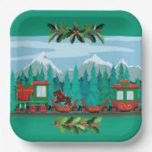 Tiel Merry kersttrein Papieren Bordje (Voorkant)