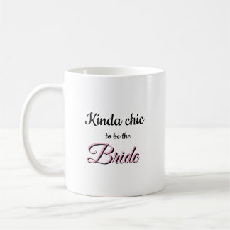 Tiemelijk chic om de bruid mok te zijn