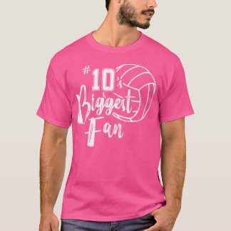 Tien 10's Grootste Fan Shirt Volleybal Mom Volleyb