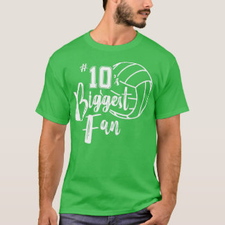 Tien 10s grootste Fan Volleyball mama Volleyball P T-shirt