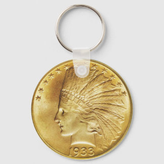 Tien dollar Indiase gouden munten Sleutelhanger